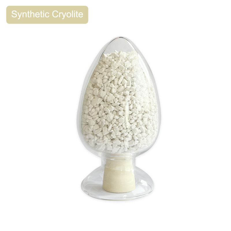 Witte synthetische cryoliet met een smeltpunt van 1025 °C